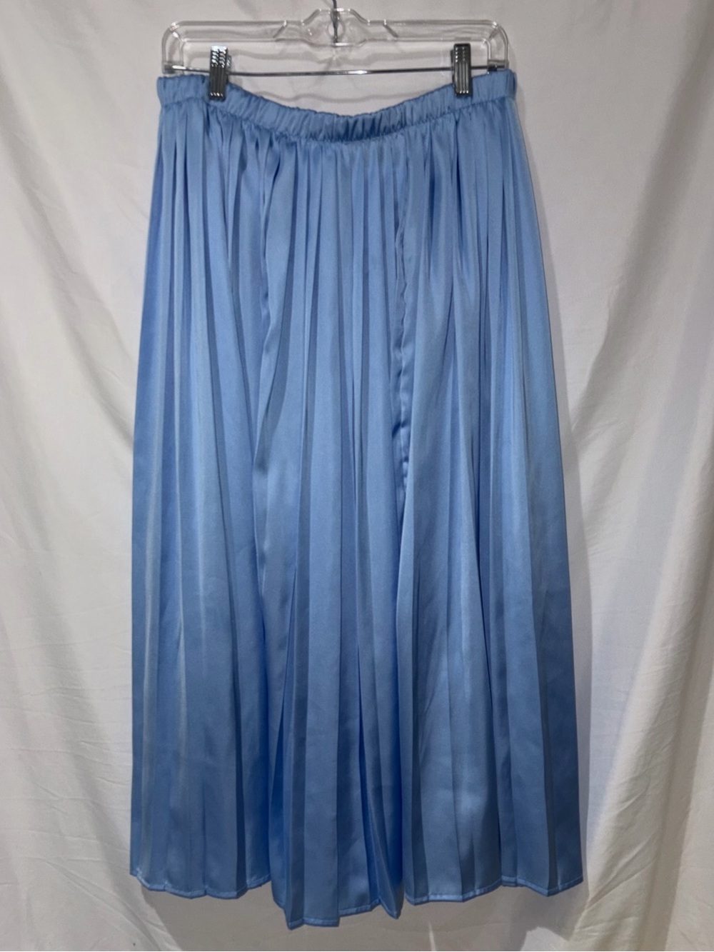 A New Day Light Blue Pleated Maxi Skirt sz M